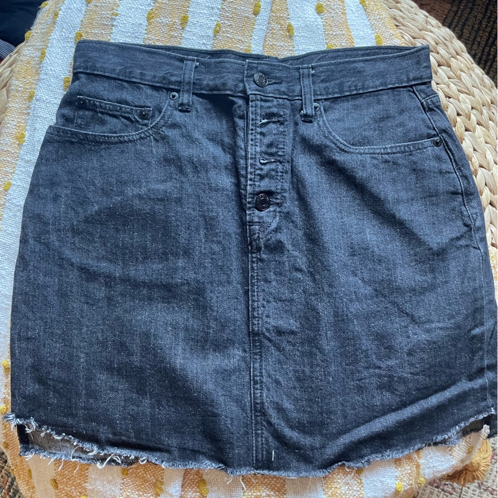 GAP Charcoal Denim Skirt